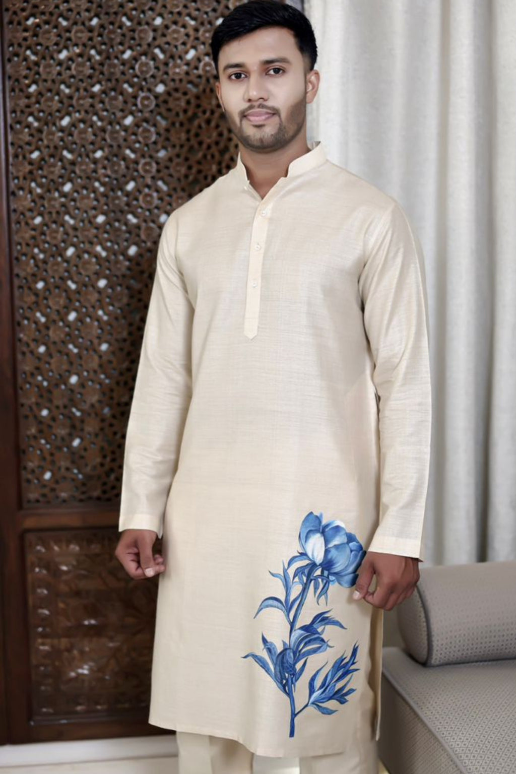 Midnight  Bloom Kurta Set