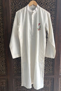 Scarlet Bird Hand-Painted Kurta Set