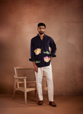 Lotus Noir Hand-Painted Shirt (B)