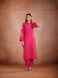 Full Sleeve floral hand painted kurta