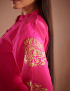 Full Sleeve floral hand painted kurta