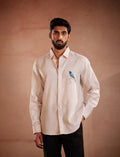 Azure Songbird Linen Shirt