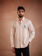 Azure Songbird Linen Shirt