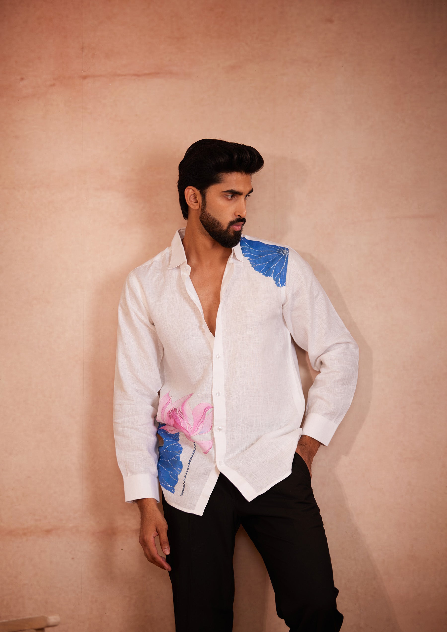 Lotus Breeze Linen Shirt
