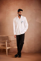 Macaw Hand-Painted Shirt