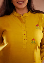 Long Sleeves hand-painted kurta