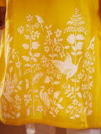 Crane Blossom Haldi Kurta set
