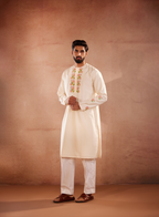 Floral Manuscript Kurta Set