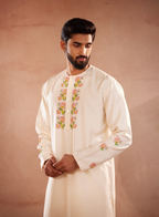 Floral Manuscript Kurta Set