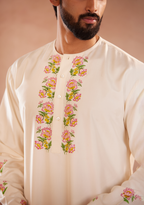 Floral Manuscript Kurta Set