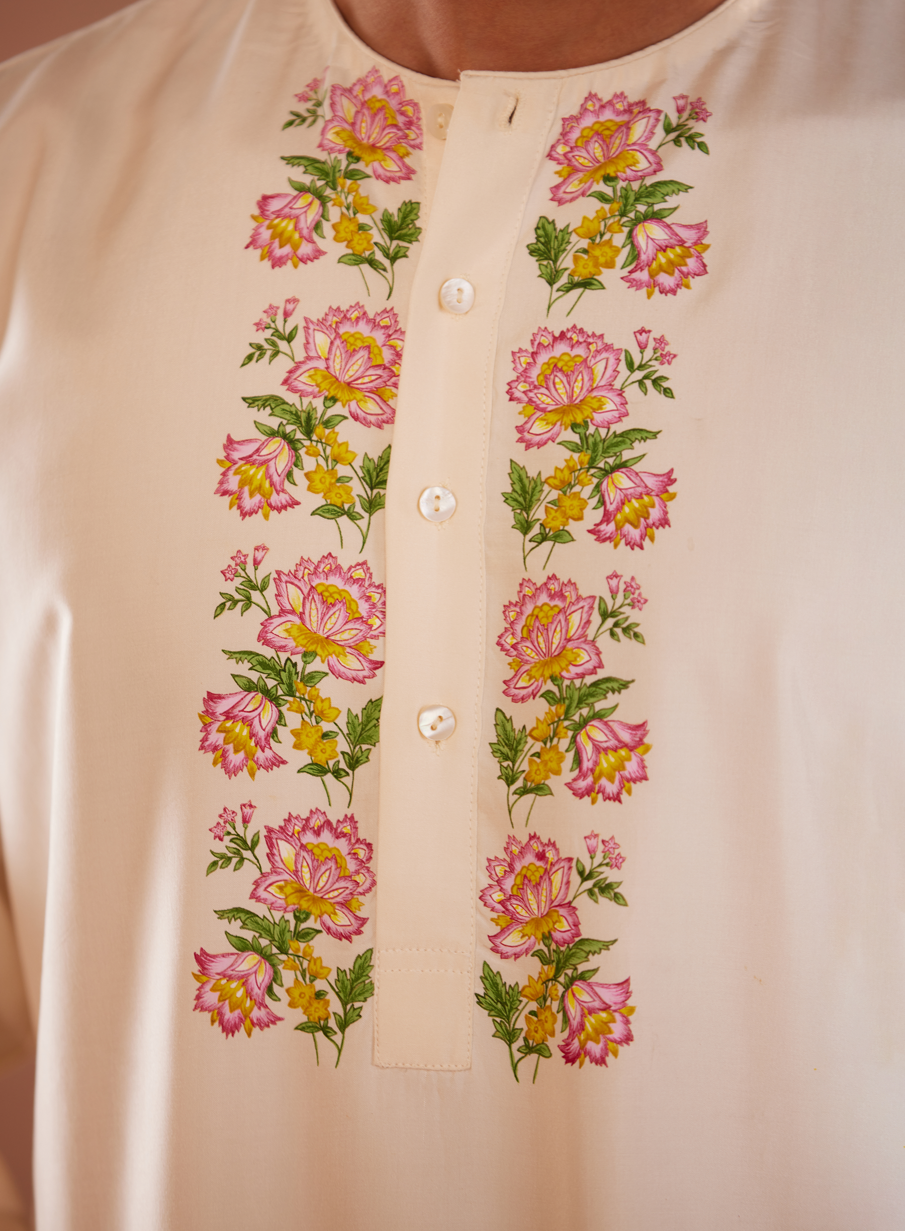Floral Manuscript Kurta Set