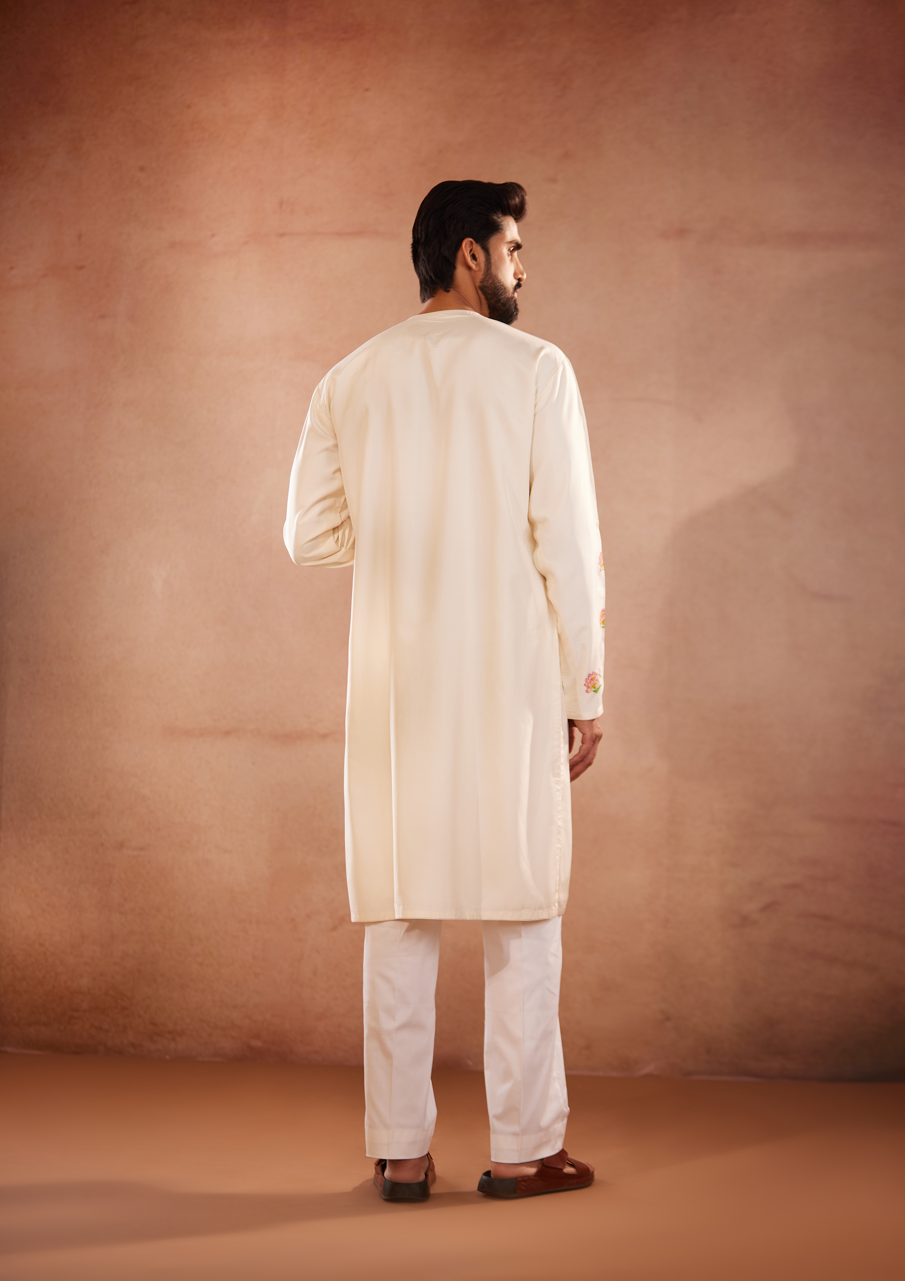 Floral Manuscript Kurta Set