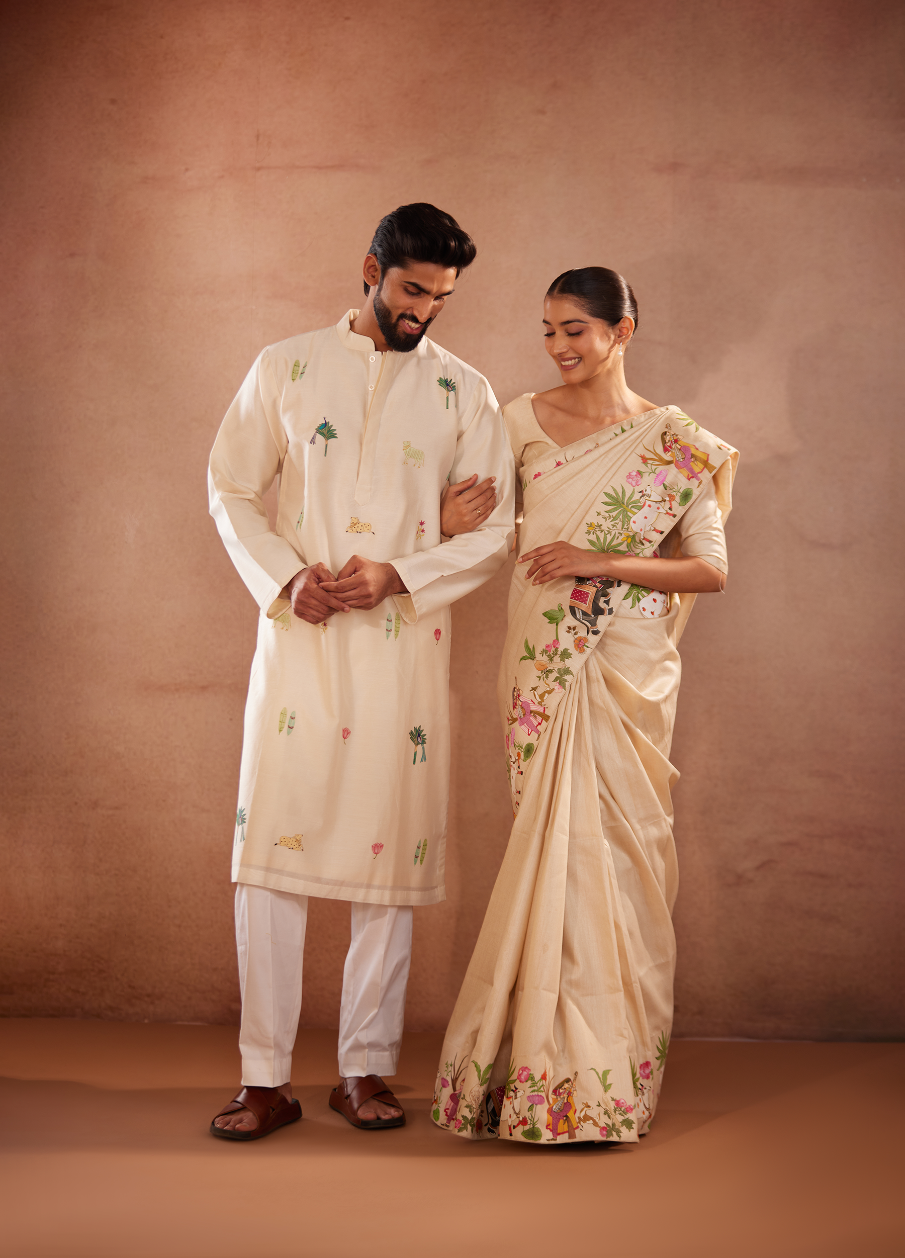 Vrindavan Vignettes Saree