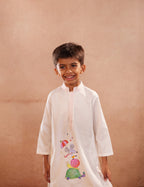 Animal Rain Dance l Cotton hand painted kurta set