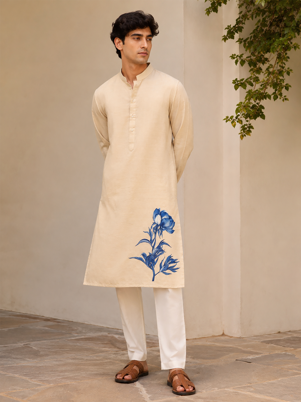 Midnight  Bloom Kurta Set