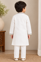 Bal Hanuman l Pure cotton satin hand painted kurta set