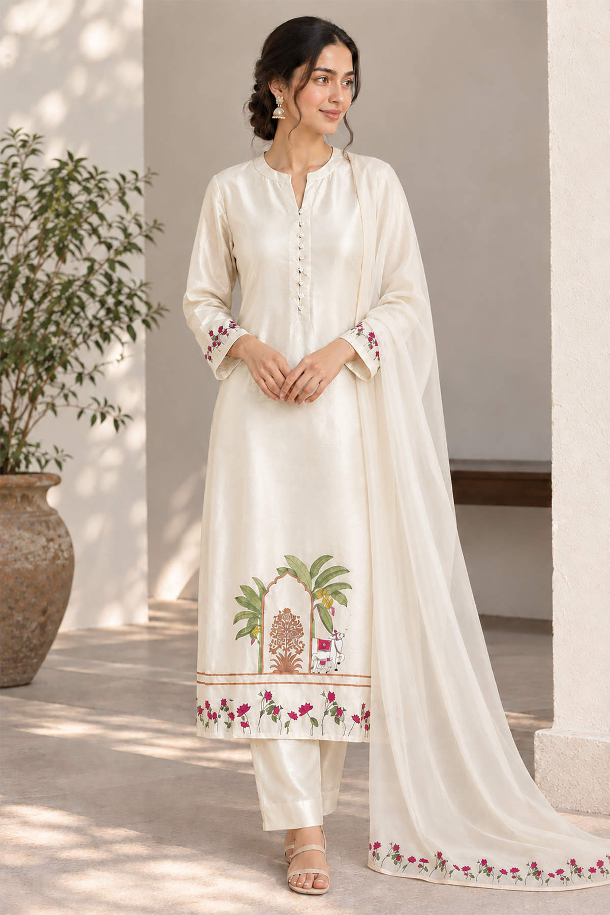 Pichwai Garden Whispers Suit Set