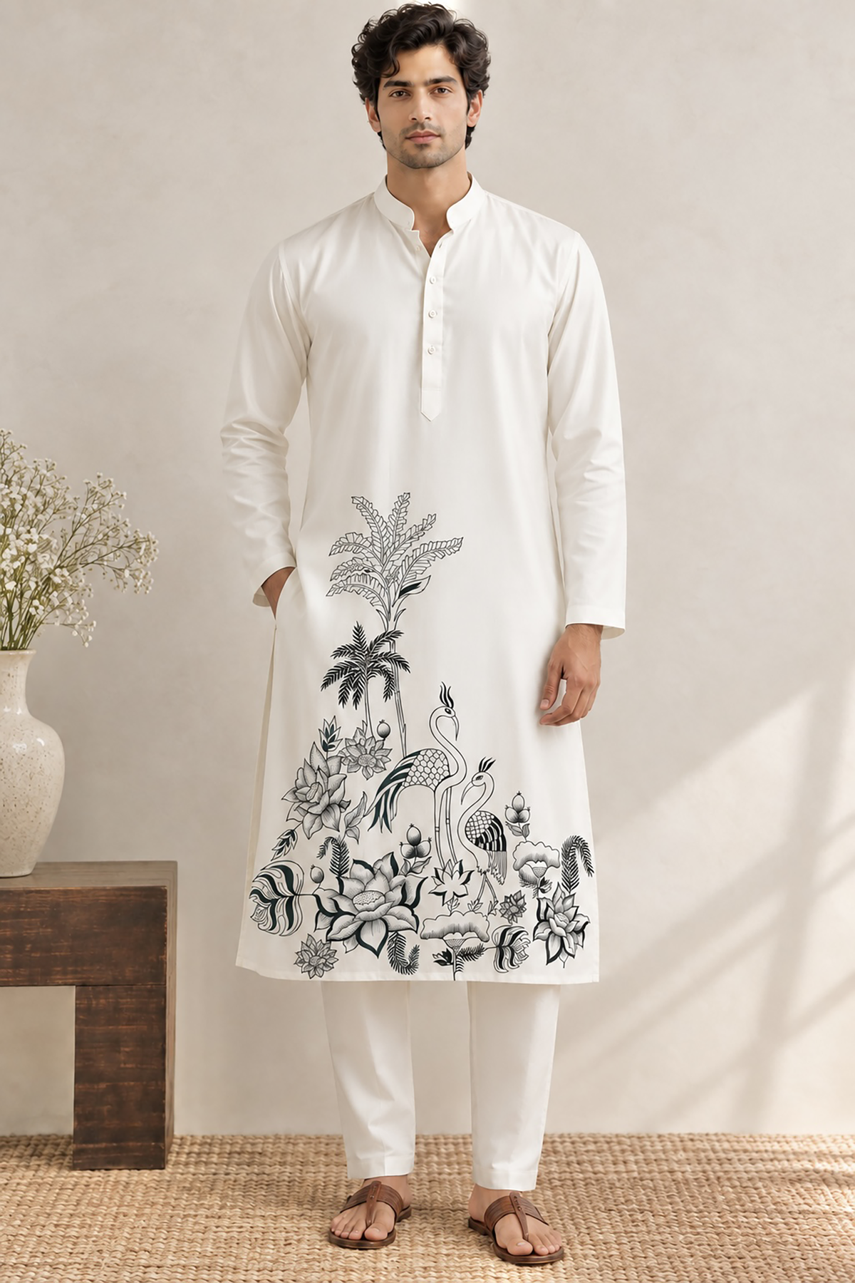 Ivory Oasis Kurta Set