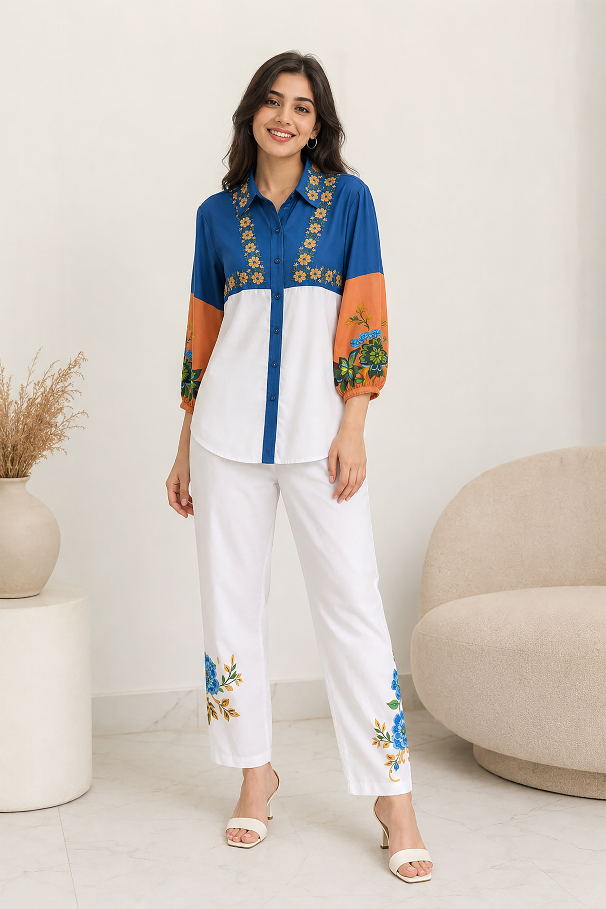 Azure Bloom Co-ord Set